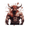Bull Bull Muscles Bodybuilding Beast