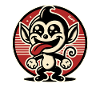 Cheerful little rascal monkey