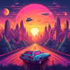 Neon Skyline Drive