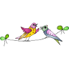 Bunte Vögel
