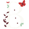 Letter B Monogram Retro