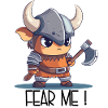 Fear Me – Cute Cartoon Viking