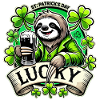 Saint-Patrick Leprechaun Paresseux Heureux