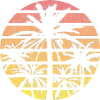 Retro Palm Tree