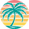 Retro Palm Tree