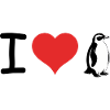 I love Penguins - Pet Design
