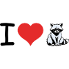 I love Raccoon - Pet Design