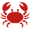 Breloque crabe côtier