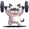 Gym Bodybuilding Cat