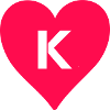 Heart Letter K