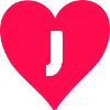 Heart Letter J