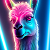 Neon llama