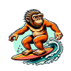 Neanderthal surfers surfers