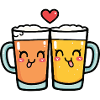 Bière Coeur Amour Fête Mignon