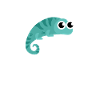 Unique and Walking Chameleon