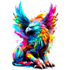 Bemalter Greif