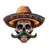 Mexican Skull Sombrero