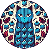 Blaubeer-Katze