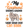 Wolfspitz snores loud Keeshond