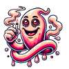 Funny Stoner Ghost Cartoon Design
