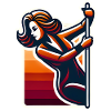 Funny Stripper Silhouette Design