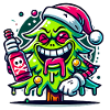 Party Christmas Tree Cartoon