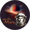 Mars Flight Retro Astronaut