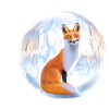 Winter fox.