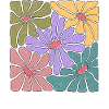Boho style wildflowers
