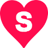 heart letter S