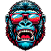 Gorillas with sunglasses