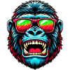 Gorillas with sunglasses