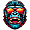 Gorillas with sunglasses