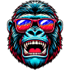 Gorillas with sunglasses
