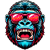 Gorillas with sunglasses
