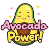 “Avocado Power” Cute design