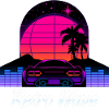 “Retro Wave” Synthwave desing
