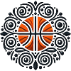Orange Basketball Ornament Pattern