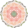 Mandala in Frühlingsfarben