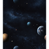 Planètes dans l’espace