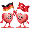 Germany and Turkey hearts