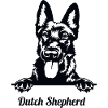 Cartoon Duitse Herder - Dutch Shepherd