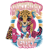 4th Birthday Leopard Girl