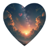 Herz Himmel Sonne Wolken