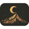 Mountain with Moon