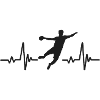 Handball heartbeat handball players