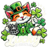Saint-Patrick Leprechaun Cat Happy