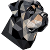 Conception géométrique d’un Rottweiler.