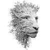 Lioness Roots Surreal Nature Artistic Intricate