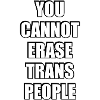 You cannot erase trans people